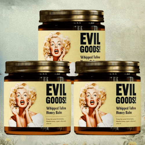Evil Goods® Crema de Sebo de Res: El Secreto de Hollywood para una Piel Radiante