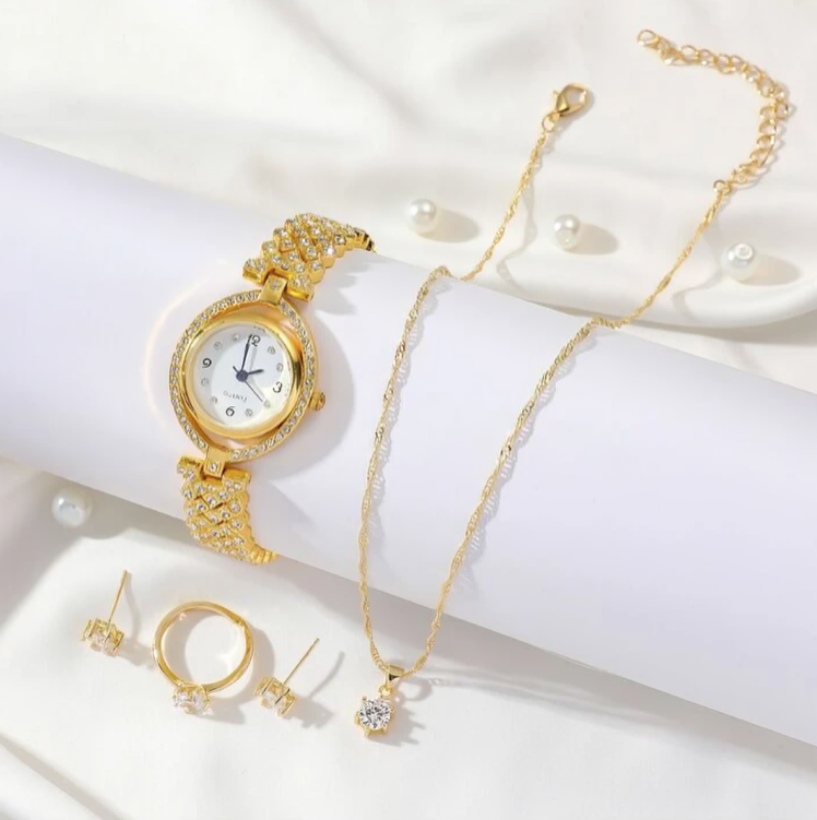 "Tesoro del Corazón: Conjunto de Joyas que Enciende el Amor"